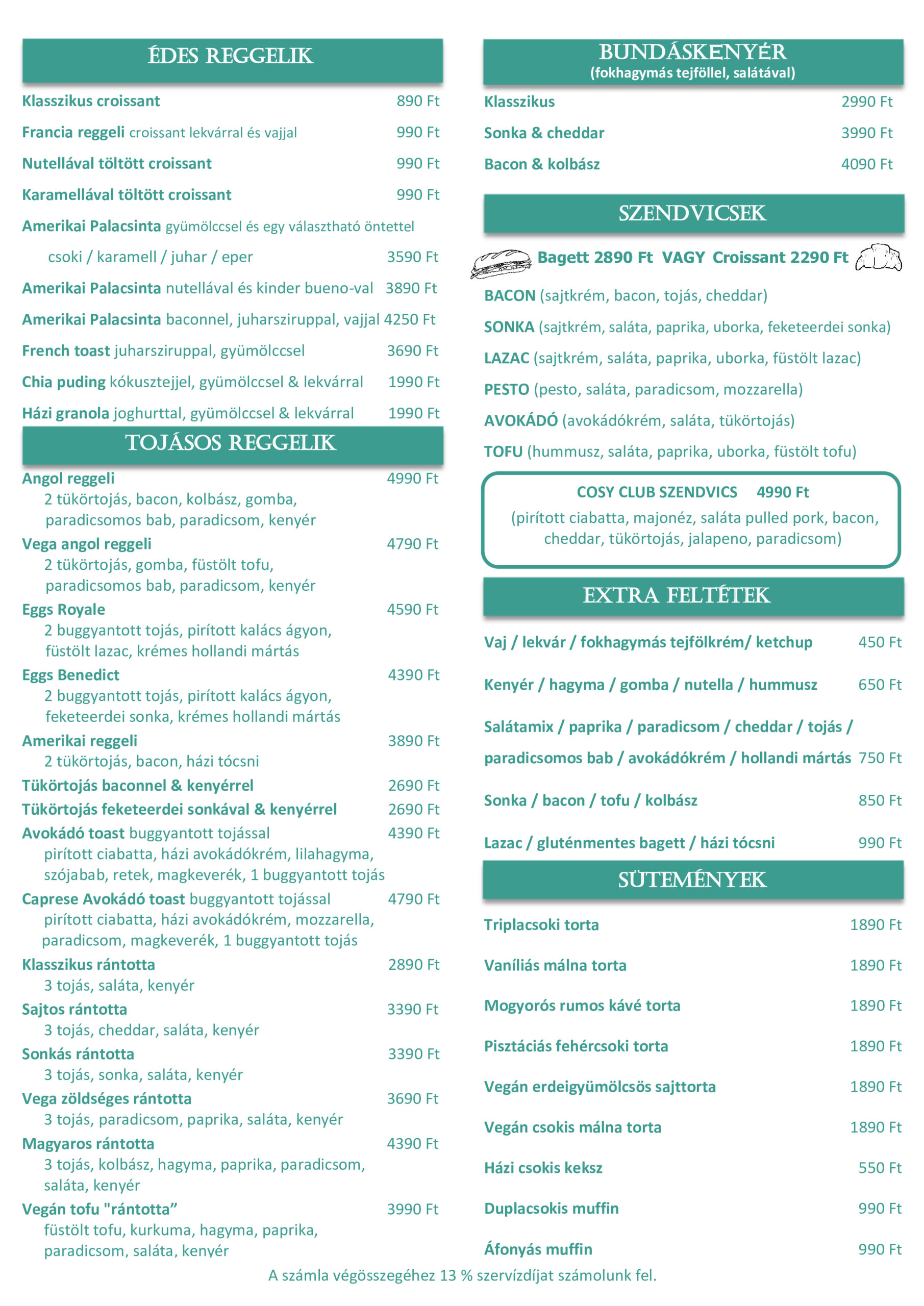 Cosy Cafe Budapest - Reggeliző és Brunch